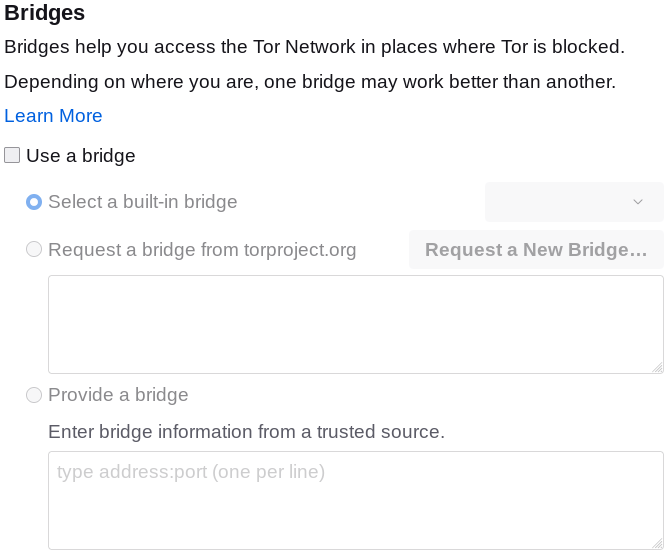 Tor ブリッジの設定